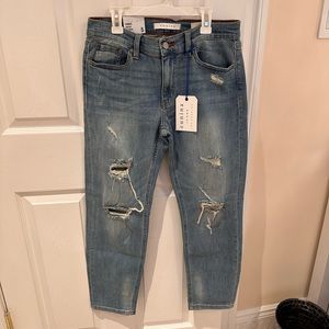 EUNIA low rise girlfriend jeans size 5